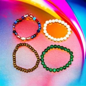 Lot of 4 Beaded Bracelets!